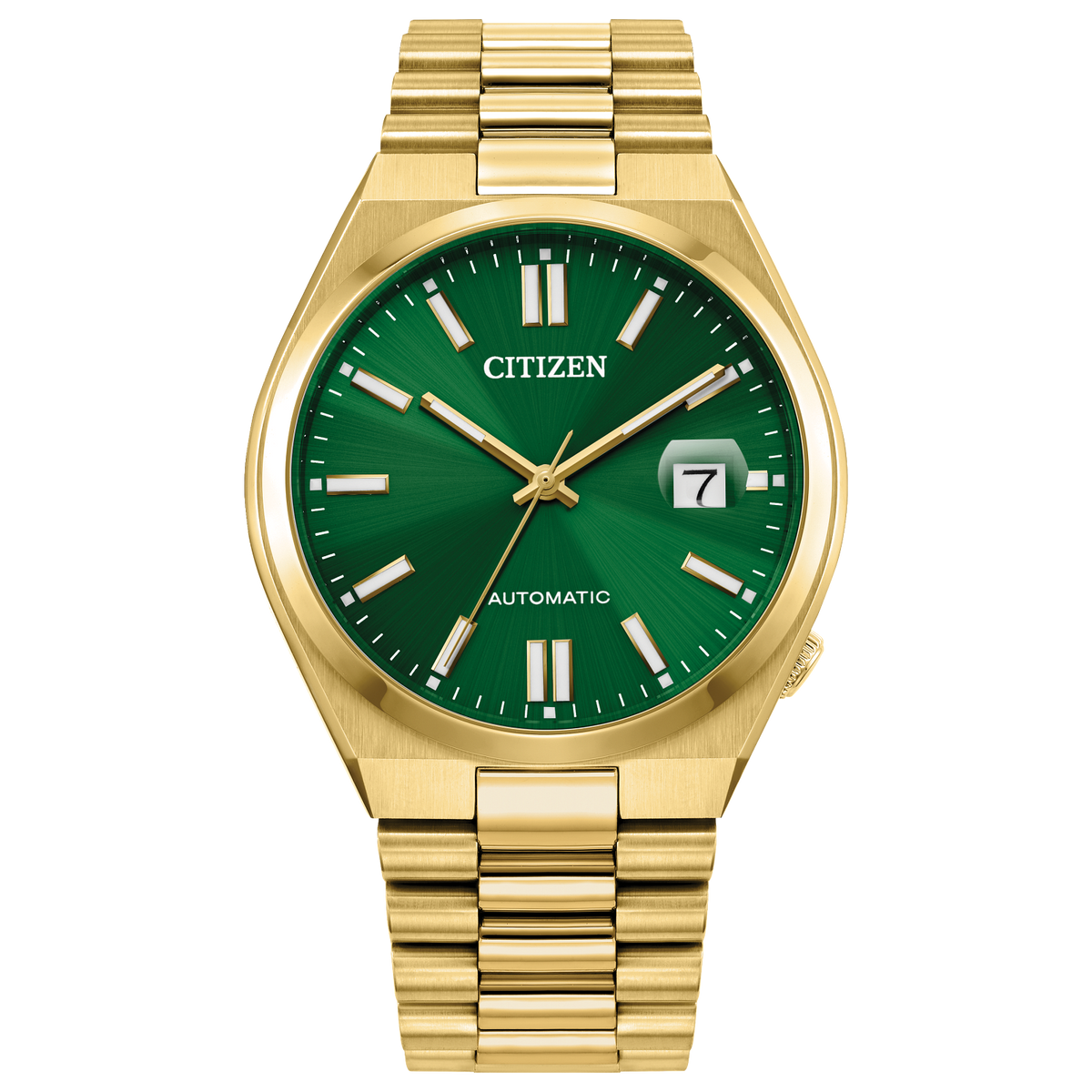 Citizen Gold Tone Tsuyosa Green Dial Watch NJ0152-51X