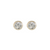 14K YG .80CTW H SI1 BEZEL STUDS