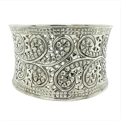 Estate Sterling Sliver Samuel B Intricate Cuff