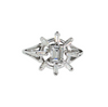 Estate 18kt White Gold Sunshine 0.65ctw Diamond Ring