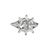 Estate 18kt White Gold Sunshine 0.65ctw Diamond Ring