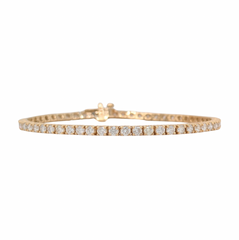 14KT Yellow Gold 5CTW Diamond Tennis Bracelet