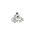 Estate 18kt White Gold .29ctw Alexandrite .24ctw Diamond Seed Pearl Ring