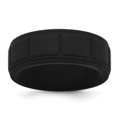 BLACK SILICONE 8MM GRID PATTER