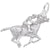 Sterling Silver Horse & Jockey Charm