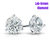 14K White Gold 1.11CTW Lab Grown Diamond Martini Studs.
