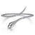 Bujukan Sterling Sliver .09ctw Ruby Snake Bangle SZ 5.75.