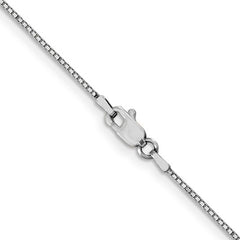 10K White Gold .8MM Box Chain