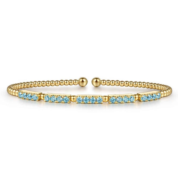 BUJUKAN 14K YG .79CTW SWISS BL