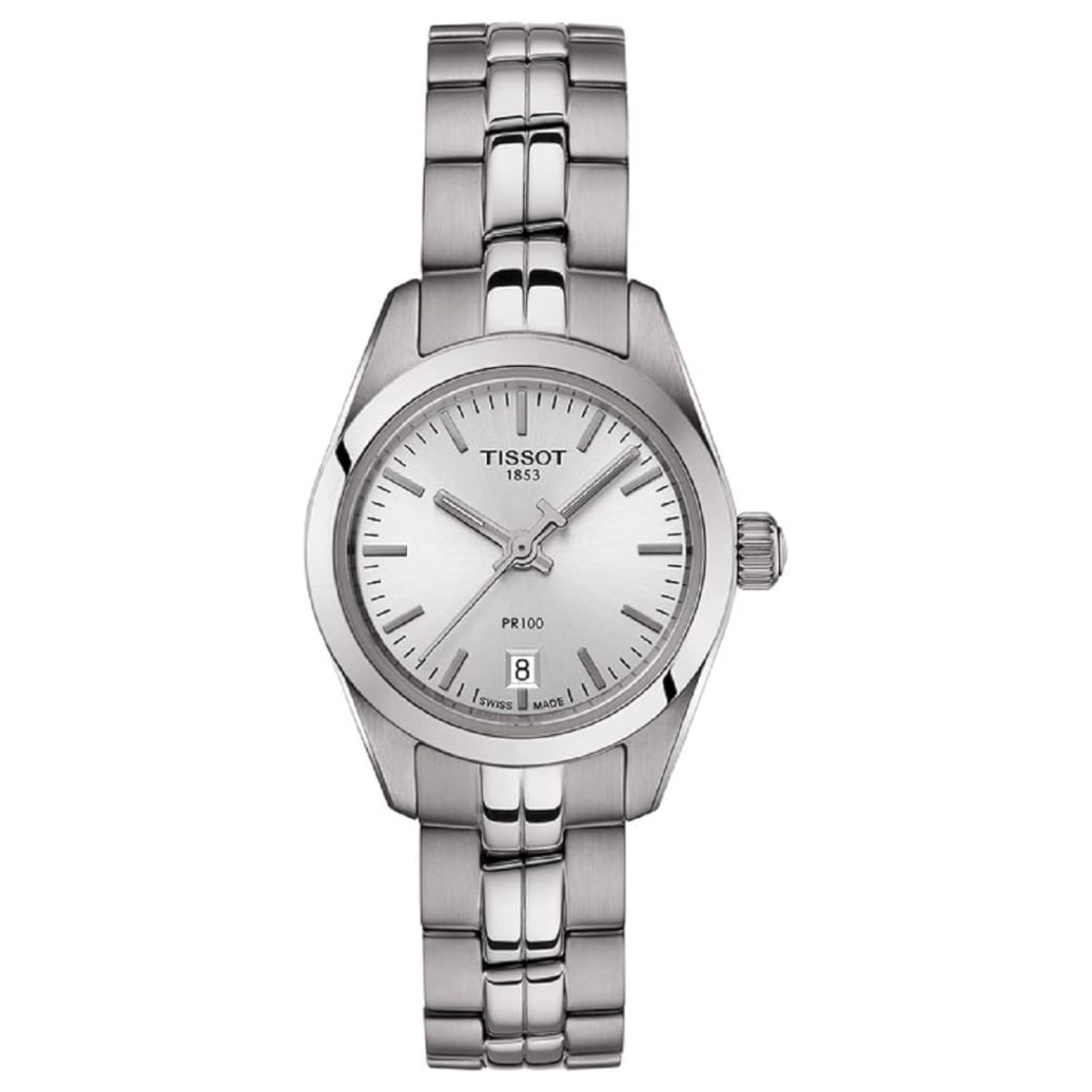 Tissot PR100 Ladies Stainless Watch with Date