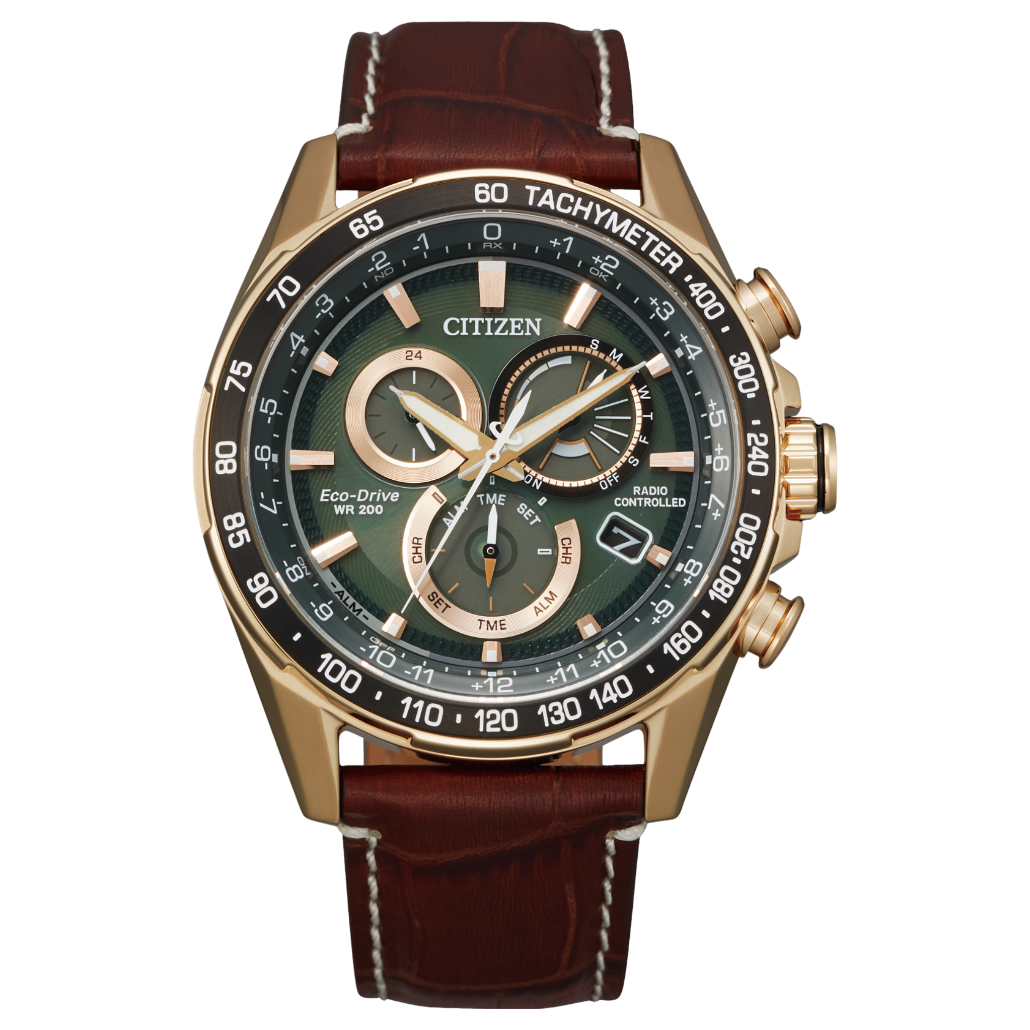 中国 19 20 年くらい  Brown Leather Citizen Eco Drive Leather Band Citizen Men's BU2020