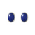 Sterling Sliver Oval Lapis Studs
