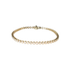 14K YG 2.10CTW DIAMOND BEZEL TENNIS BRACELET 7"