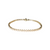 14K YG 2.10CTW DIAMOND BEZEL TENNIS BRACELET 7"