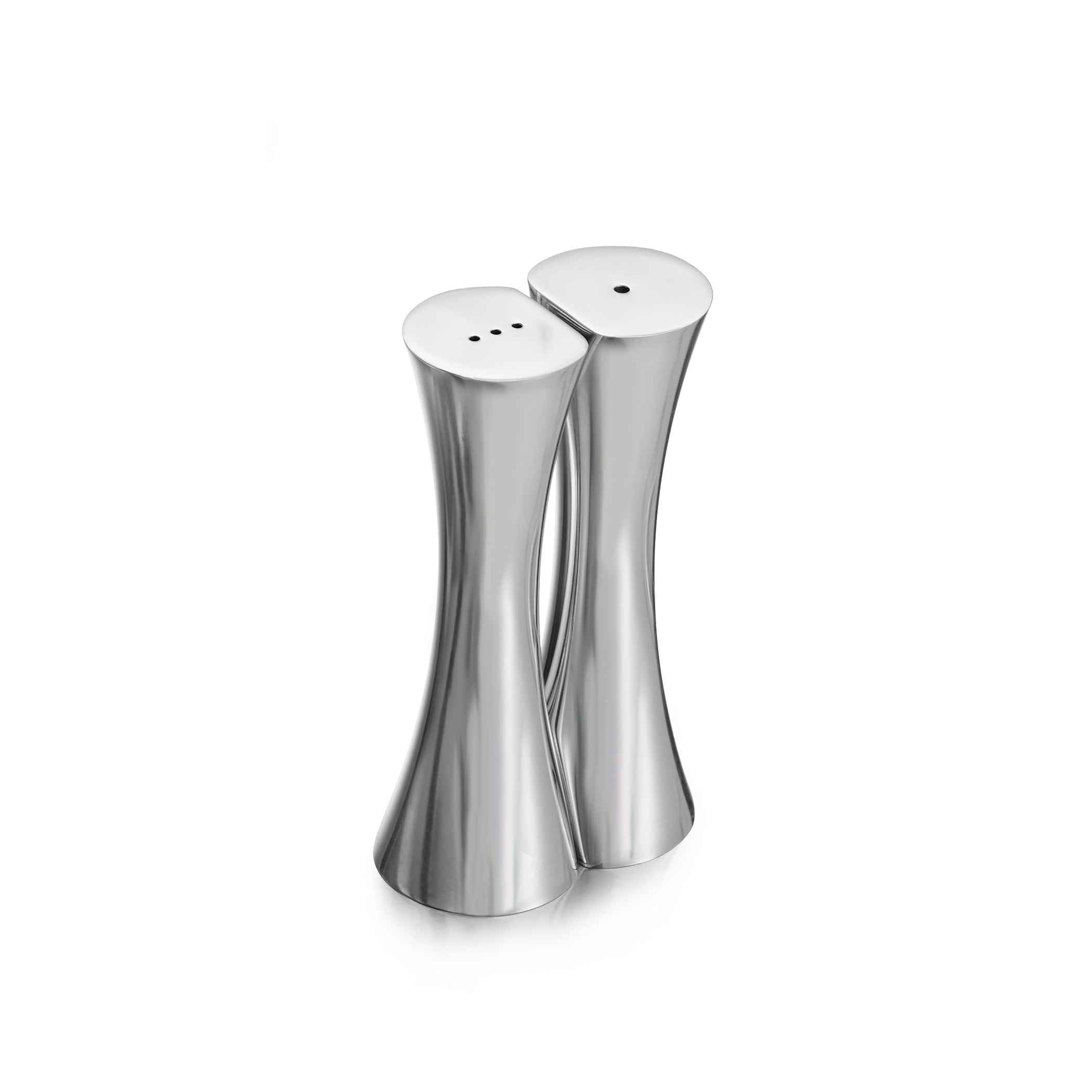 Nambe Hug Salt and Pepper Shakers