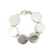 S/S DISC HAMMERED BRACELETSO
