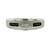 10kt White Gold .10ctw Black and White Diamond Gents Band