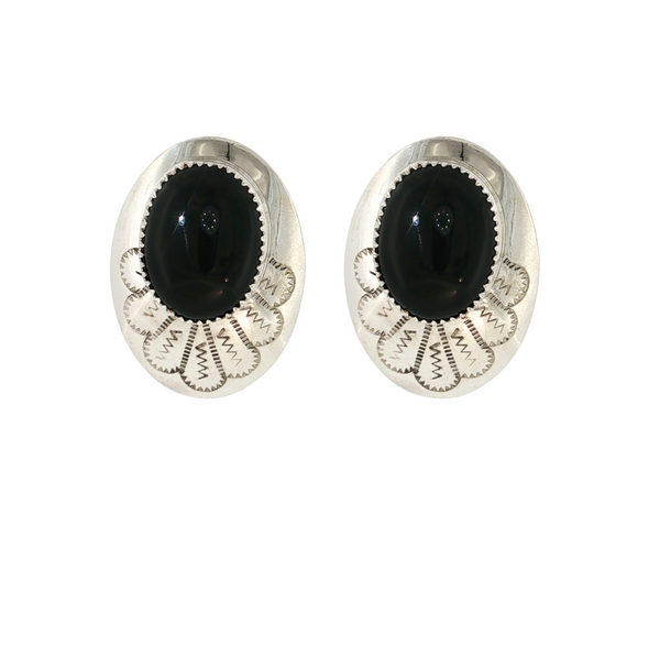 S/S ONYX EARRINGS