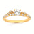14K YG .14CTW G-H SI1/SI2 MILG