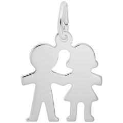 Sterling Silver Boy & Girl Charm