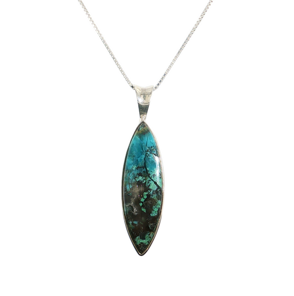 Sterling Sliver Chrysocolla Pendant