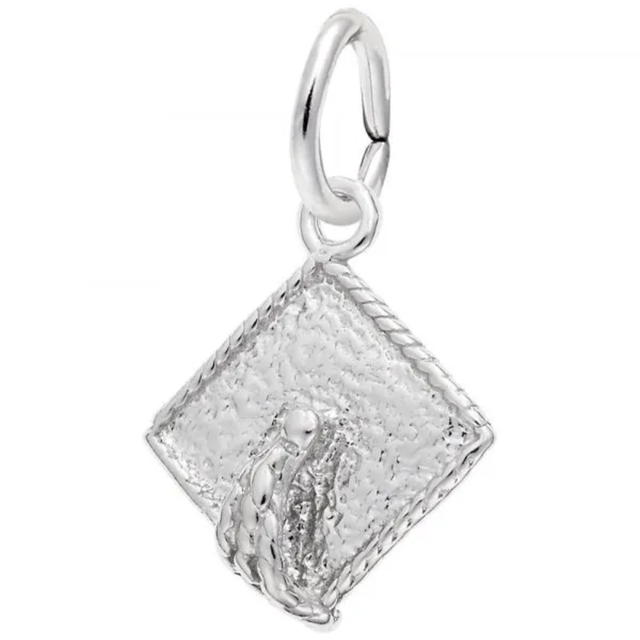 Sterling Silver Graduation Hat Charm