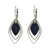 Estate Gabriel & Co Sterling Sliver Sapphire Teardrop Earrings S2728419
