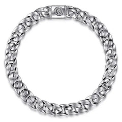 STERLING CUBAN LINK BRACELET S