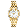 Citizen Eco Drive Jolie Gold Tone Watch with Mother of Pearl and Diamond EM0692-54D
