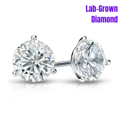 14KT Lab Grown Diamond Studs 1.5CTW