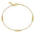 14K YG BEADED STATIONS BRACELE