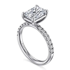 14K White Gold 3CT Center Winslow Engagement Semi-Mount S2086955