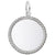 Sterling Silver Engravable Disc Charm with Rope Boarder
