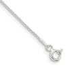 STERLING RHODIUM PLATED 1MM RO