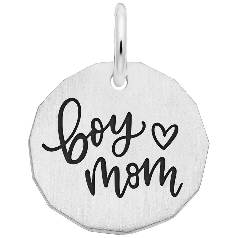 STERLING BOY MOM CHARM