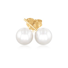 Estate: 14K 9MM Akoya Pearl Studs