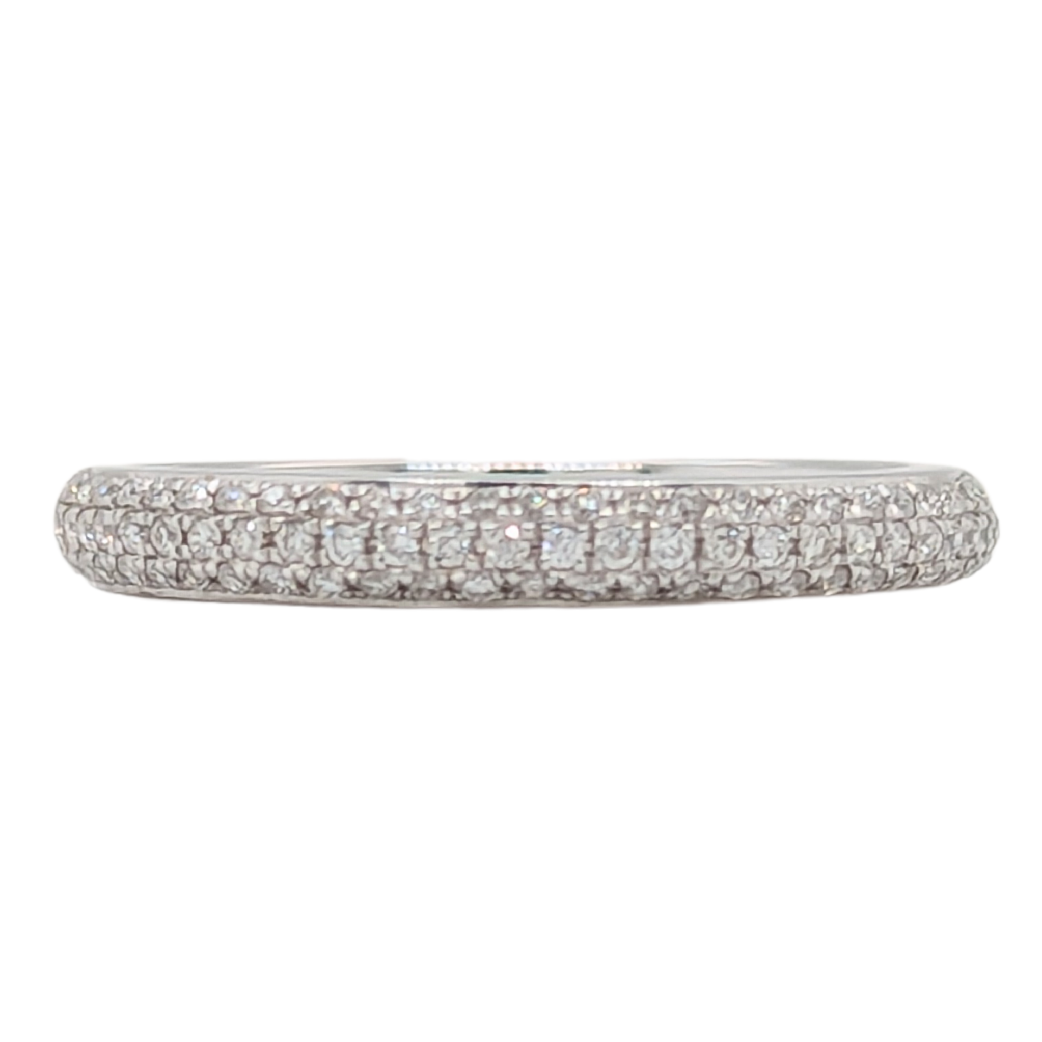 14K White Gold Diamond Pave .30CTW Ring