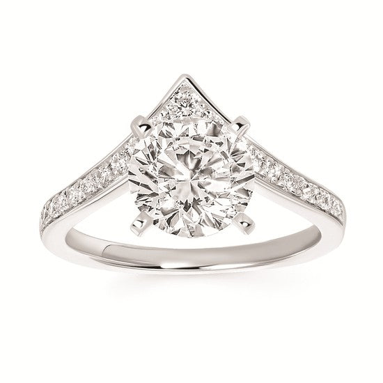 14K WG .43CTW G-H SI1/SI2 POIN