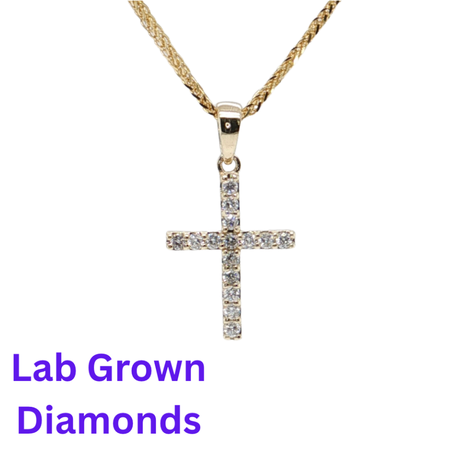 Lab Grown Diamond Cross