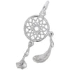 Sterling Silver Dream Catcher Charm.