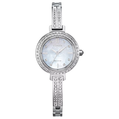 Citizen Eco Drive Stainless Silhouette Crystal Watch EM0860-51D