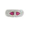 18K WG .79CTW PS RUBIES 1.00CT