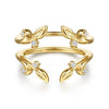 Floral Design Ring Enhancer with Diamonds.