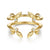 Floral Design Ring Enhancer with Diamonds.