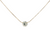 18kt Yellow Gold .81ct Diamond Solitaire Necklace Adjustable 18in