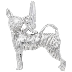 Sterling Silver Chihuahua Dog Charm