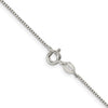 20" Sterling Silver .9MM Box Chain Necklace.