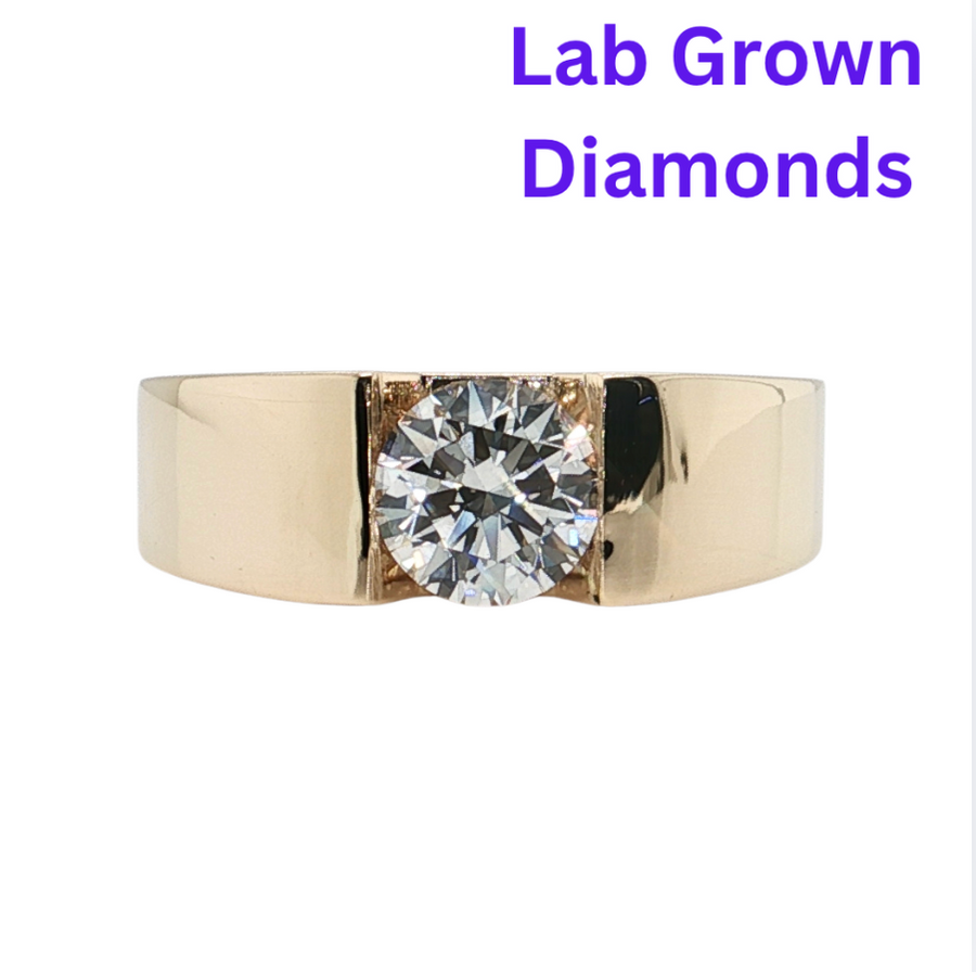Lab Grown Gents Ring