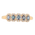 18K Yellow Gold 5 Alexandrite & Diamond Ring.