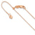 Leslies 10kt Rose Gold .7mm Baby Box Adjustable 22in